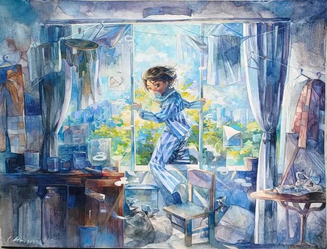 初中生画画比赛获奖画,天赋与努力的璀璨结晶