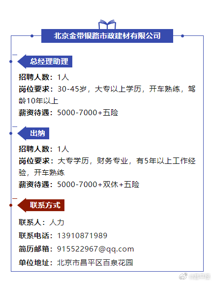 上地最新招聘信息