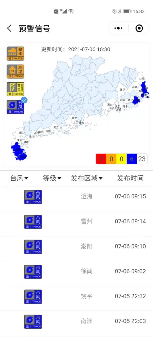 潮州台风最新动态4号